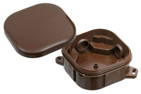 Puszka natynkowa hermetyczna IP44 brązowa 92x92 Pawbol A.0018BR