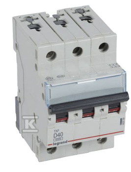 Wyłącznik nadprądowy 3P D 40A Legrand 605754