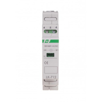 Lampka modułowa czerwona 130-260V AC/DC F&F LK-712R-130-260V