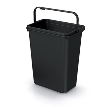 Kosz na śmieci bez pokrywy czarny 10L SYSTEMA BASICA Keden NKS10B-S411