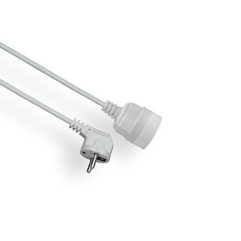 Przedłużacz z uziemieniem 1-gniazdo biały 5m OMY 3x1 Elgotech PS-105