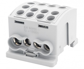 Zacisk HLK 100A-4 (1x25,3x16 / 1x25,3x16) - szary F2.0367