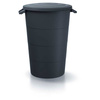 Kosz na śmieci zielone do ogrodu antracytowy 120L SMOOTH Keden IDSM120U-S433