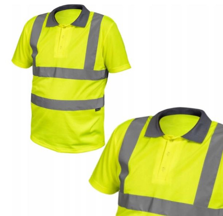 Koszulka polo żółta ostrzegawcza XXL (56) Hogert HT5K234-2XL