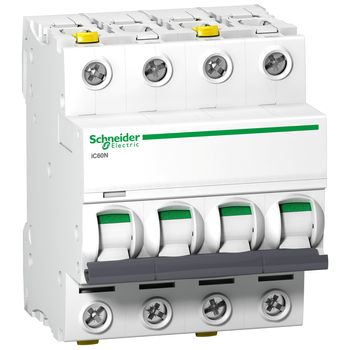 Wyłącznik nadprądowy 4P B 50A 6kA AC Schneider iC60N-B50-4 A9F03450