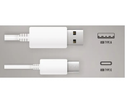 Gniazdo pojedyncze z uziemieniem i ładowarką USB A+C 3A biały SEDNA DESIGN SDD111072 