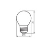 Żarówka XLED 6W 806lm 2700K E27 G45 Kanlux 35274
