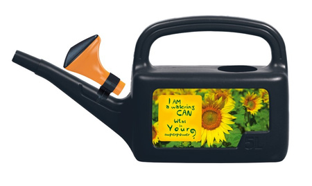 Konewka ogrodowa plastykowa  czarna 5L AQUA IKA05-S411