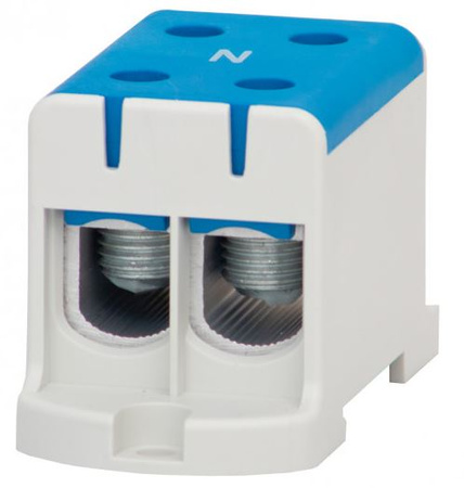 Złączka szynowa 2-torowa 2 x 2 x 95mm2 Al/Cu niebieska ZU F-Elektro F2.0297 