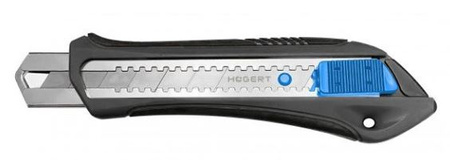 Noży z ostrzem łamanym 25 mm w obudowie plastykowej Hogert HT4C638