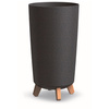 Doniczka na nóżkach wysoka antracytowa Gracia Tubus Slim Eco Wood DGTL240W-S433W