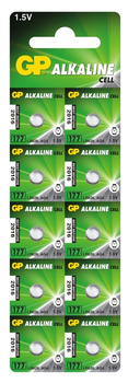 Bateria pastylkowa litowa zegarkowa AG4 1,5V GP-battery opk=10szt