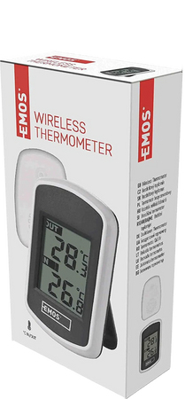 Termometr pokojowy bezprzewodowy czarny Emos E0042 