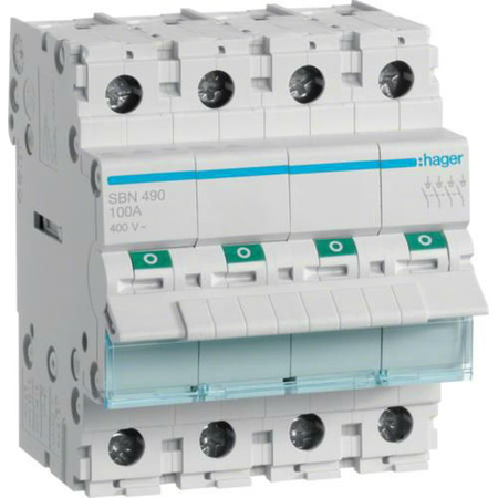 Rozłacznik izolowany 100A 4P HAGER SBN490