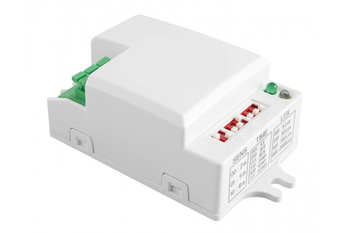 Mikrofalowy czujnik ruchu biały zasięg 2-8m SRC812 MINI 500W 240V 360st GTV AE-SRC812-MIN