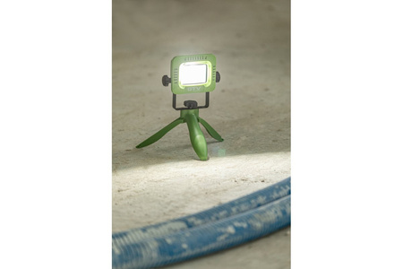 Naświetlacz LED z akumulatorowy zielony ALLEDO 20W 1600lm 6400K 240V IP54 120st LD-ALCX20W-64