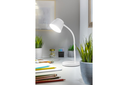 Lampka biurkowa biała Helin 6W 350lm 4000K GTV LB-HEL6W-00-DEC