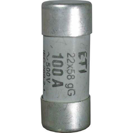 Wkładka topikowa cylindryczna gG 20A 22x58 ETI 002640011