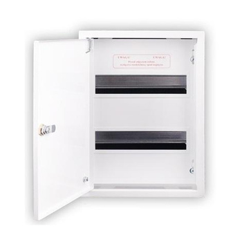 Rozdzielnia modułowa natynkowa biała 2 x 12-mod  Kubiak RZ 4NN