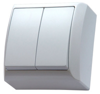 Łącznik świecznikowy natynkowy biały BIS ŁN-2B/00 OSPEL