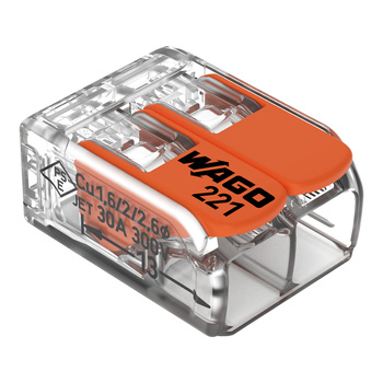 Szybkozłączka linka i drut 2 x 0,5-6mm Wago 221-612