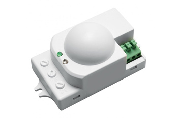 Mikrofalowy czujnik ruchu biały zasięg 8m SRC812 1200W 360st IP20 GTV AE-SRC812-00