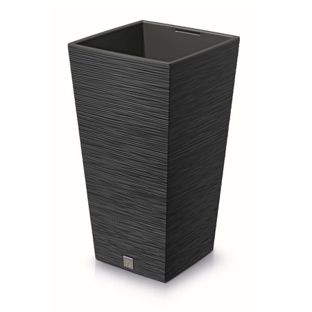 Doniczka kwadratowa wysoka antracytowa Furu DFSH240 Prosperplast
