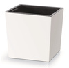 Doniczka z wkładem biała URBI SQUARE LOW DURS240L-S449