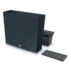 Doniczka z wkładem antracytowa FURU CASE TOWER DFC600T-S433