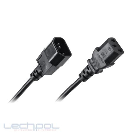 Kabel zasilający do komputera przedłużacz 1,5m OMY 3x1 Lechpol KPO2770