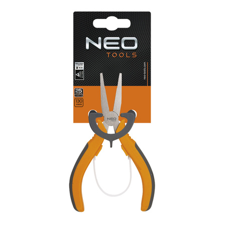 Szczypce precyzyjne płaskie izolowane 130 mm NEO 01-105