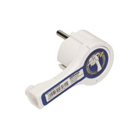 Wtyczka płaska uni-Schuko z uchwytem biała Orno OR-AE-1379/W 
