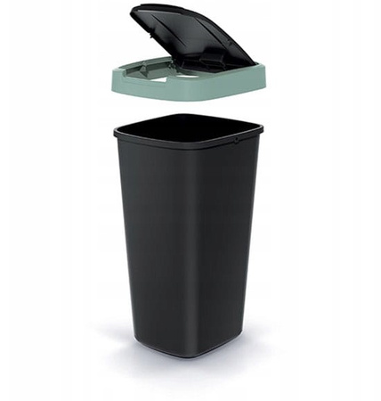 Kosz na śmieci z pokrywką błękitny 25L Compacta Q NSAB25-2717C_S411