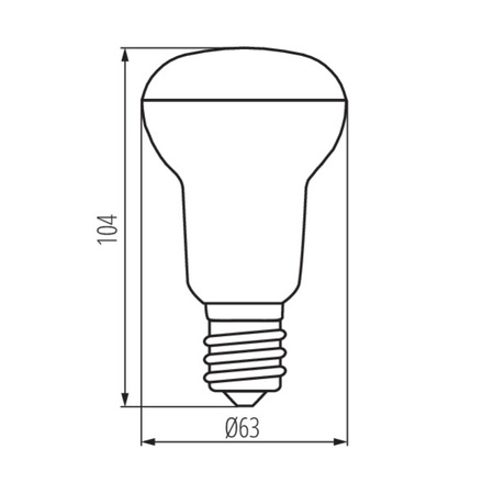 Żarówka SIGO LED 8W 720lm 3000K R63 E27 Kanlux 22737
