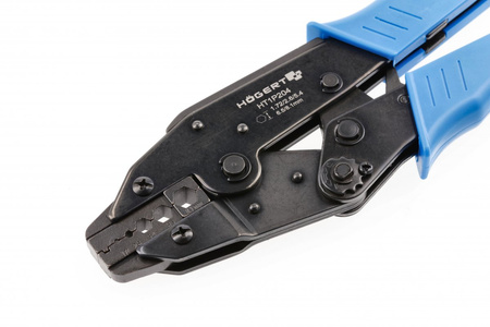 Praska ręczna do zaciskania końcówek typu KOAX 1,72~8,1 mm2 Hogert HT1P204