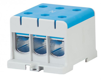 Złączka szynowa 3-torowa 3 x 3 x 150mm2 Al/Cu niebieska F-Elektro F2.0322