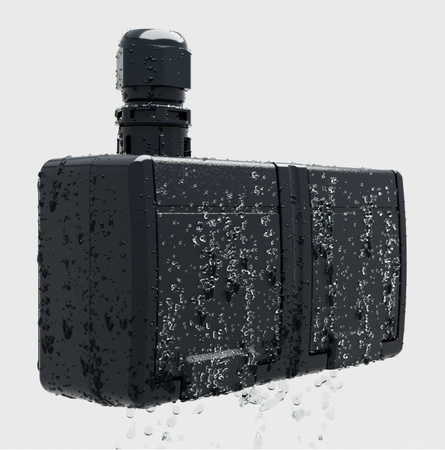 Gniazdo potrójne natynkowe hermetyczne IP55 antracyt Aquant 2K 5043-17