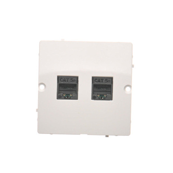 Gniazdo komputerowe podwójne RJ45 kat.5e białe Basic BMF52.02/11 Kontakt-Simon