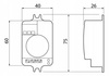Mikrofalowy czujnik ruchu biały zasięg 2-8m SRC812 MINI 500W 240V 360st GTV AE-SRC812-MIN