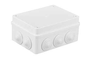 Puszka natynkowa hermetyczna IP65 biała 10 dławików IP65 150x110x70 PAWBOL S-BOX 306B