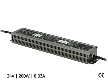 Zasilacz wodoodporny SLIM 200W 24V 8,33A IP67 Poltronic PB028221