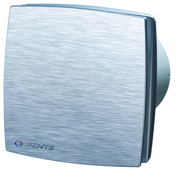 Wentylator osiowy fi 125mm z timerem i higrostatem szczotkowane aluminium 125LDATHMET