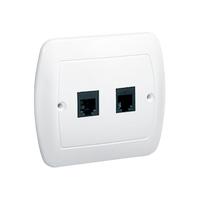 Gniazdo telefoniczne podwójne RJ11 biały Akortd ATF2/11 Kontakt-Simon