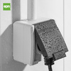 Gniazdo pojedyncze natynkowe hermetyczne szare IP55 Aquant 2K 5041-10