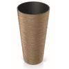 Doniczka z wkładem naturo  Furu Slim Eco Wood DFRH250W-4665W