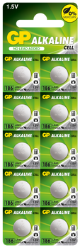 Bateria pastylkowa litowa AG12 / LR43 1.5V GP-battery opk=10szt