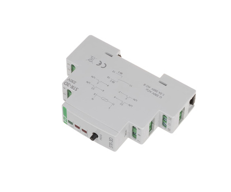 Sterownik rolet  modułowy 8A 320W 230V AC 1s-15min F&F STR-3D