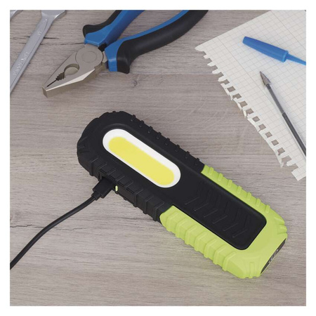 Oprawa warsztatowa ładowalna LED 5W COB +3W LED 400lm 2000mAh Emos P4531