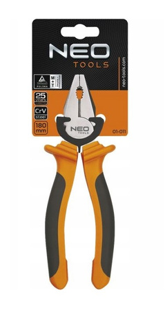 Szczypce uniwersalne izolowane 180mm NEO 01-011