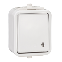 Łącznik krzyżowy natynkowy hermetyczny biały IP44 CEDAR WNT700C01